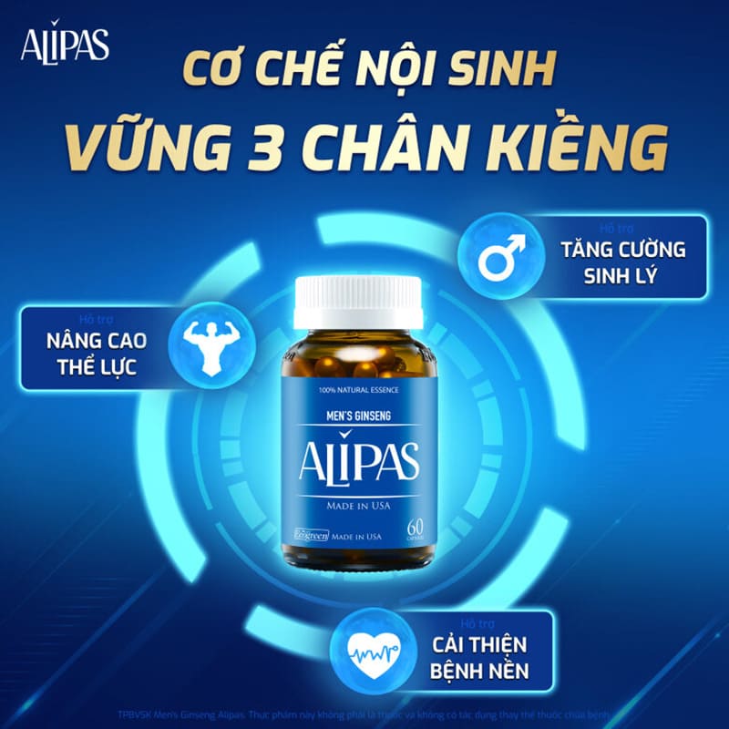 Alipas mới hỗ trở tăng cường sinh lý nam giới