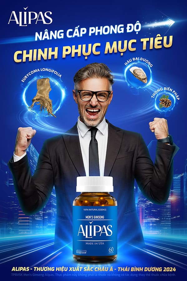alipas hỗ trợ cải thiện tình trạng yếu sinh lý nam an toàn
