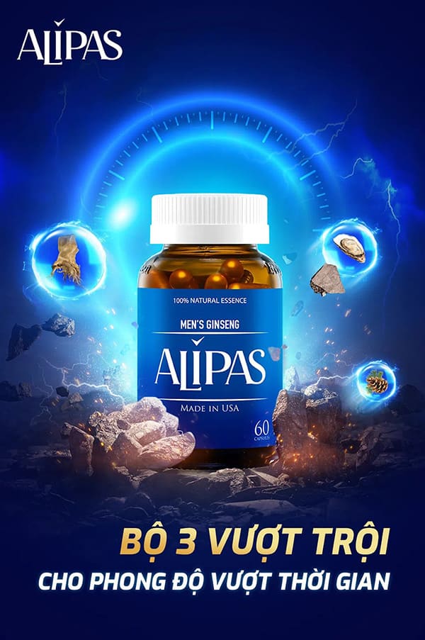alipas mới hỗ trợ thúc đẩy sản sinh testosterone nội sinh