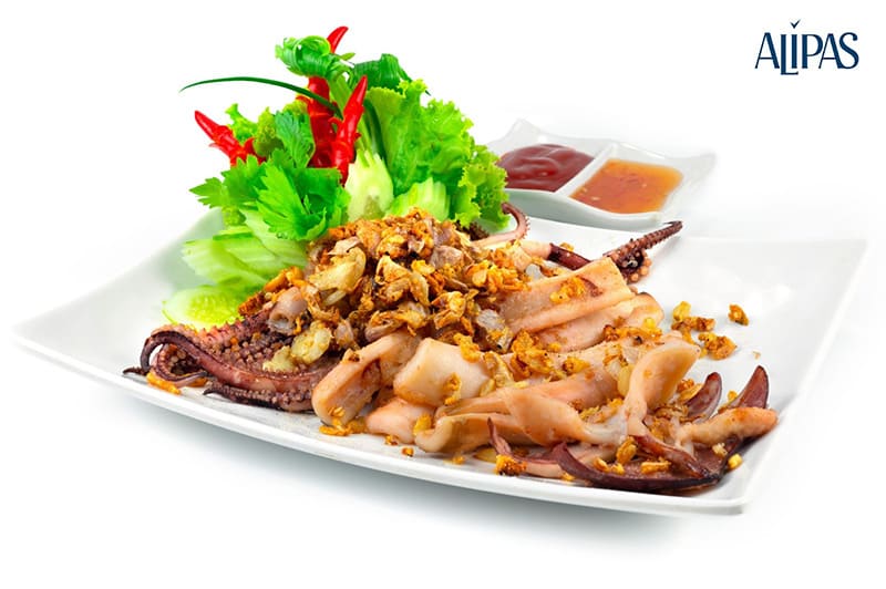 mực xào tỏi hỗ trợ cải thiện sức khỏe sinh lý nam