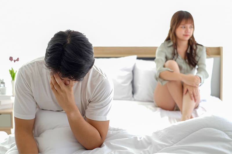 yếu sinh lý gây ra giảm ham muốn, rối loạn cương dương