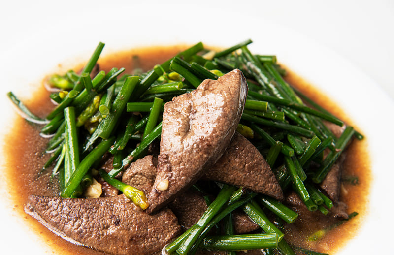 hẹ xào gan hẹ xào gan