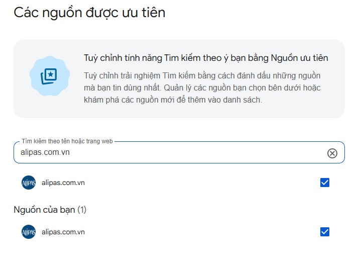 thêm alipas trên google